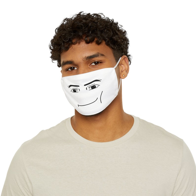 Roblox Man Face Mask Roblox Merch Gamer Gifts Gen Z Etsy