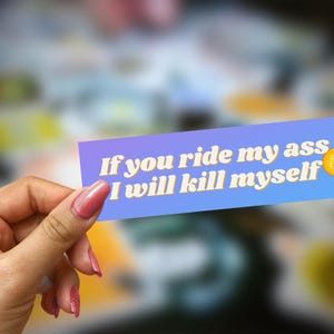 Car Bumper Sticker Funny Meme Speeding Bumper Sticker Gen Z Gift