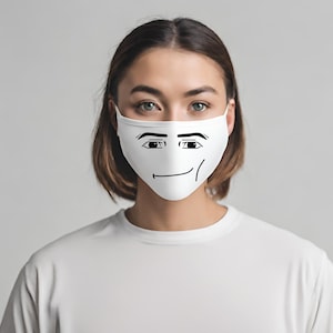 Roblox Man Face Mask Roblox Merch Gamer Gifts Gen Z