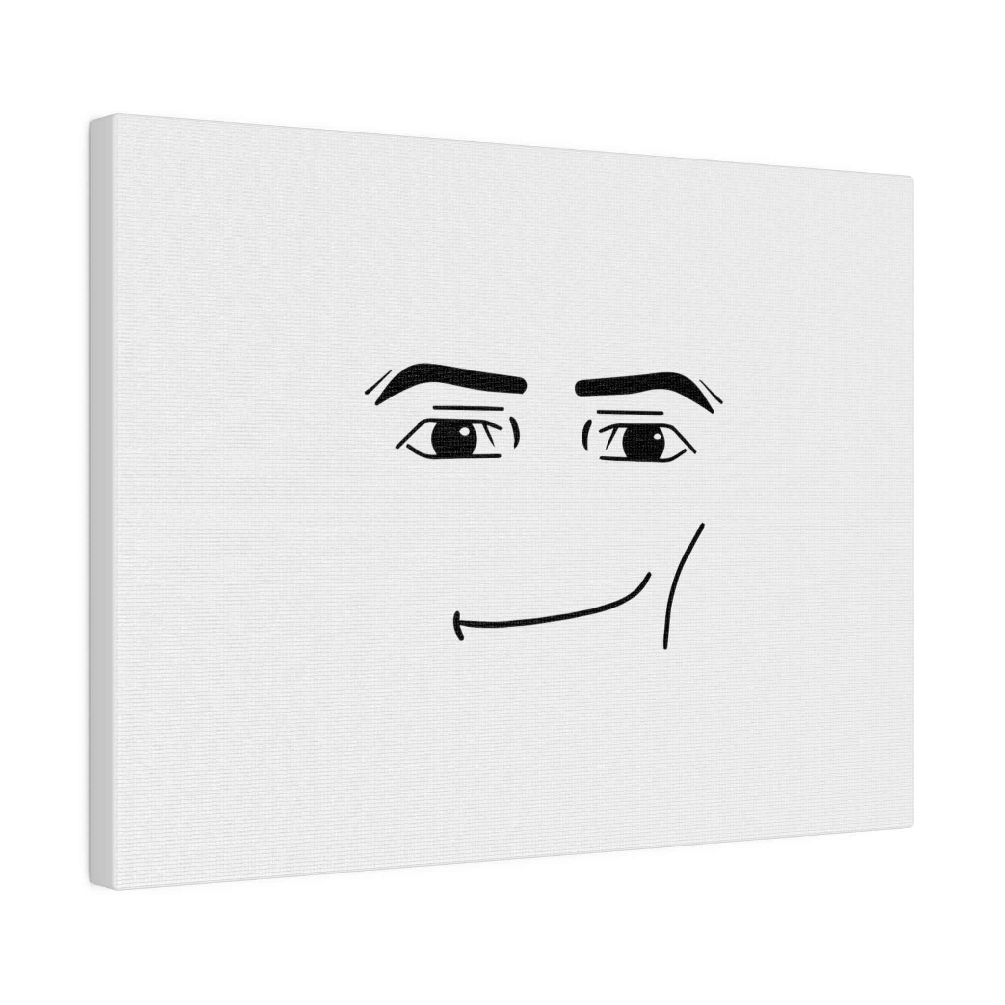 Roblox Man Face Roblox Birthday Party Roblox Merch Matte Canvas ...