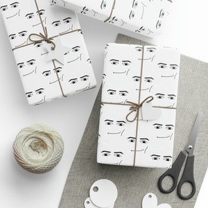 Roblox Man Face Roblox Wrapping Papers