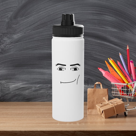 Roblox Man Face Roblox Gifts for Gamer Merch Stainless Steel Water Bottle  Roblox Water Bottle 