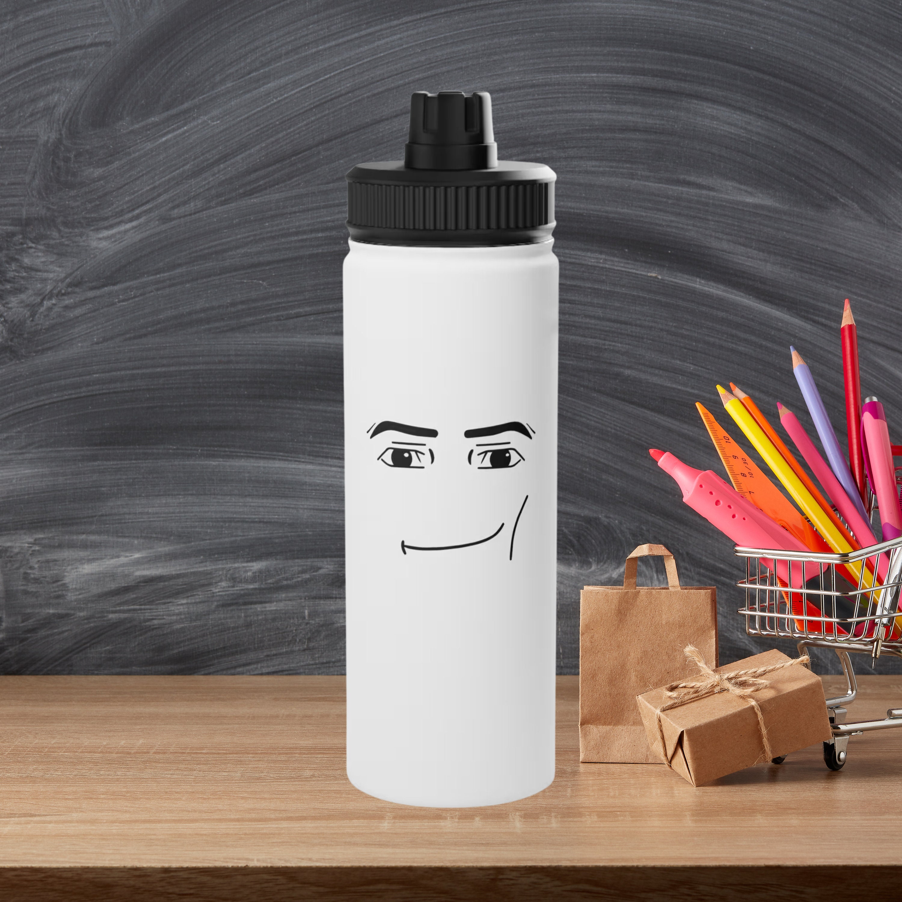 Water Bottle Custom Roblox For Gift Birthday Kids Boy Girls