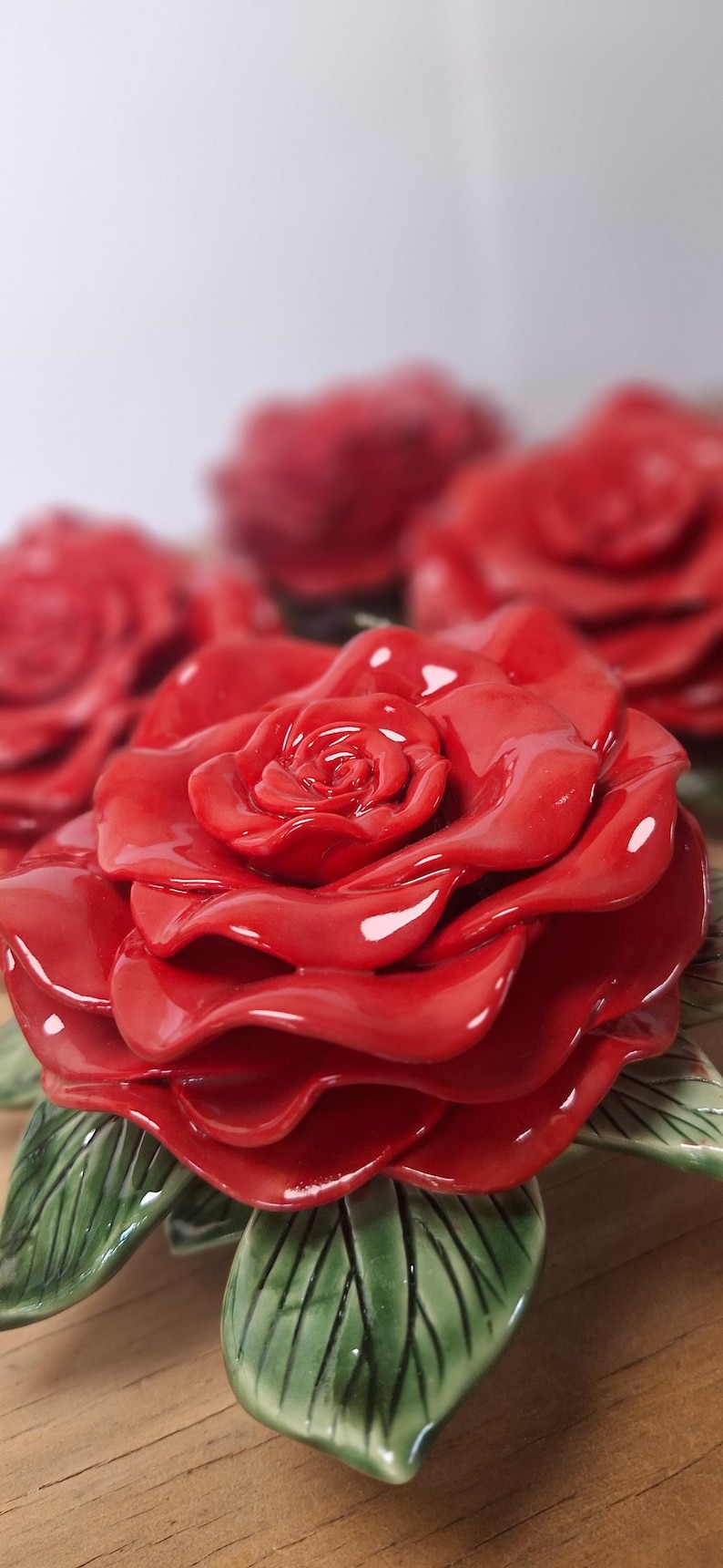Ceramic Layered Rose - Pre Order | Vintage Style | Artificial Flowers ...
