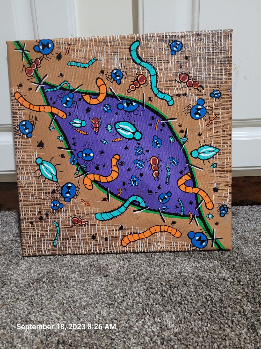 Oogie Boogies Seam Wall Art 12x12 Etsy