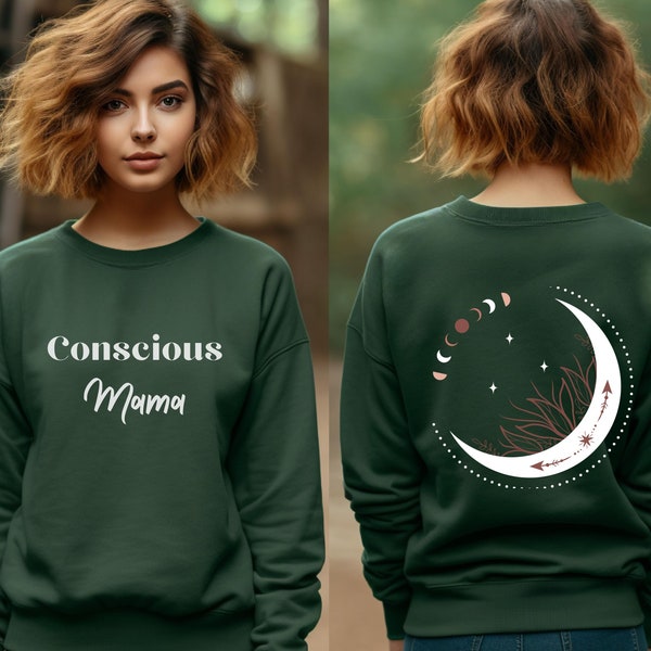 Conscious Mama Sweatshirt, Conscious shirt, Conscious parenting,  Mindful mama top, Mothers day gift, Mothers day sweater, Spiritual shirt