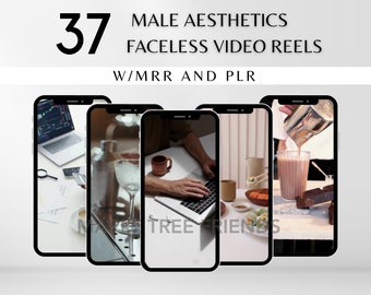 37 videos de historias de carretes sin rostro y estética masculina Producto digital con derechos de reventa maestros (MRR) y derechos de etiqueta privada (PLR)