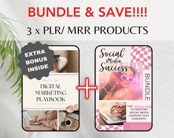 ¡Agrupa y ahorra! Manual de estrategias de marketing digital y paquete de éxito en redes sociales con derechos de reventa principales (MRR) y derechos de etiqueta privada (PLR)