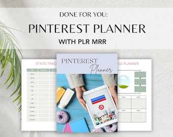 Planificador de redes sociales de Pinterest con derechos de reventa maestra (MRR) y derechos de marca privada (PLR) Producto digital