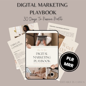 Done For You: Digital Marketing Playbook With Master Resell Rights (MRR) and Private Label Rights (PLR) Digital Product