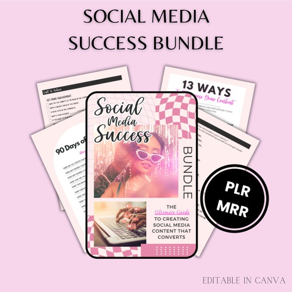 Social Media Success Bundle with Master Resell Rights (MRR) and Private Label Rights (PLR) Digital Product