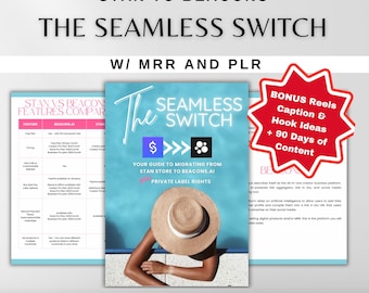 El imán de clientes potenciales de Switch sin fisuras Stan Store a Beacons listo para usted con derechos de marca privada (PLR) Producto digital