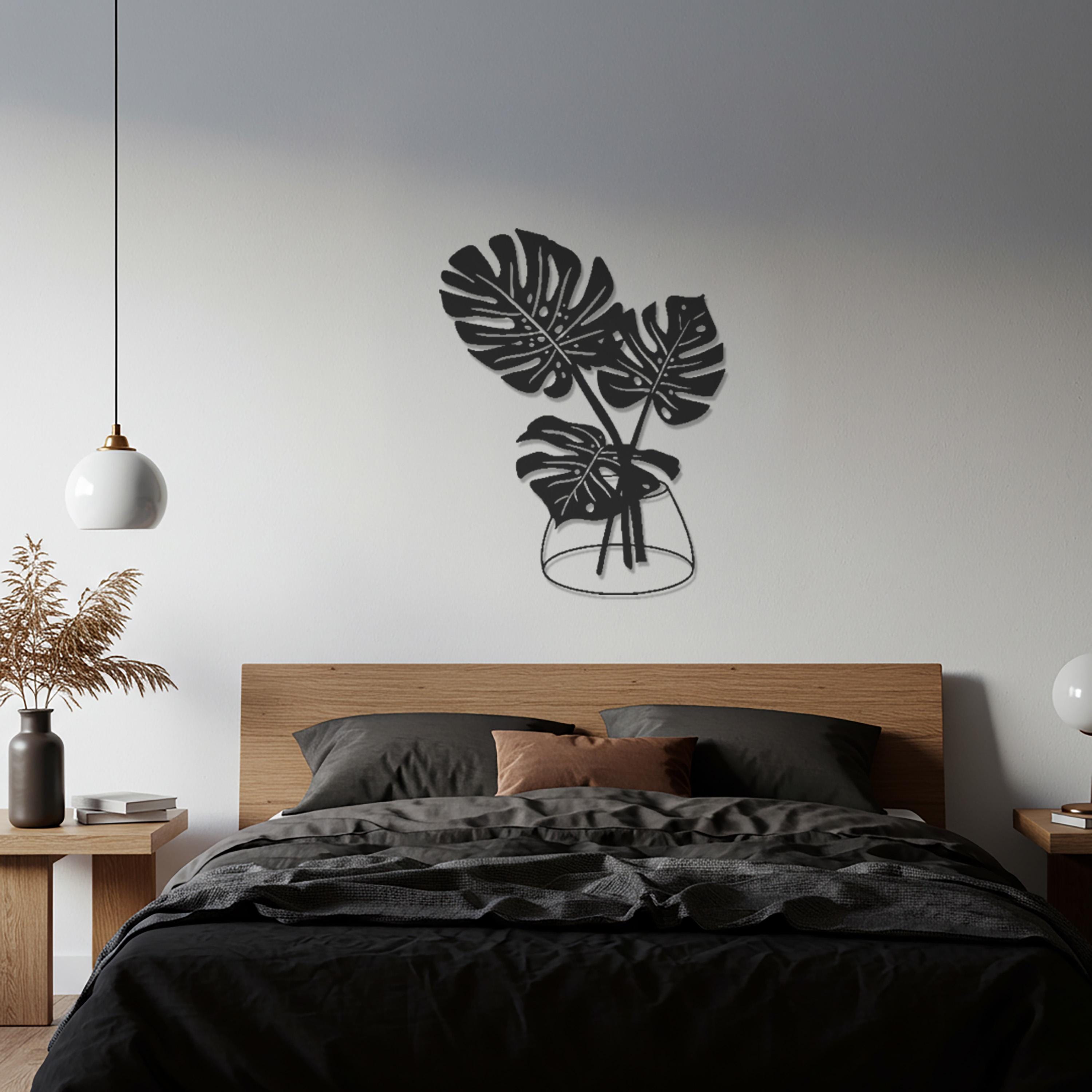 Monstera Leaf Metal Wall Art – Tropical Plant Wall Decor, - Etsy