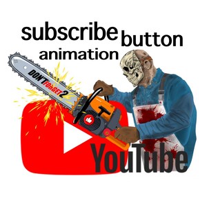 Superposición de animación de Halloween Chainsaw Man en YouTube