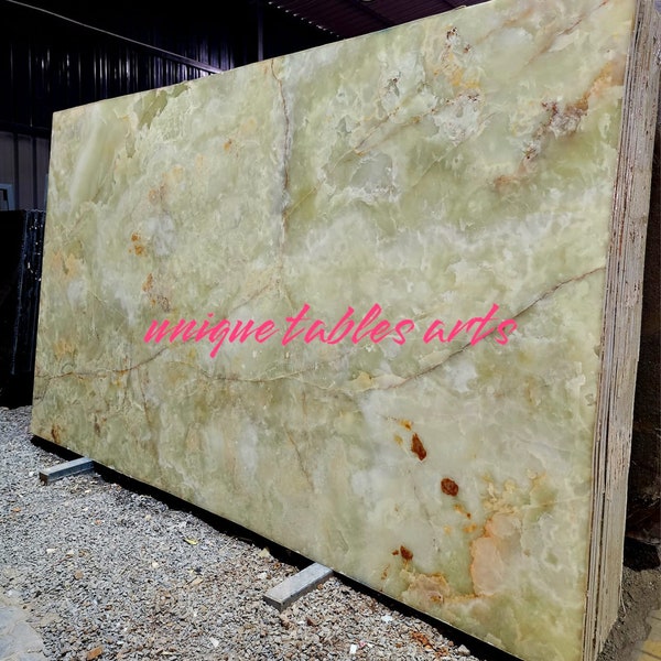Natural Onyx Kitchen & Bar Counter Top, Onyx Dining Table, Bathroom Top, Corner Table , Onyx Cube Only table top Dining table