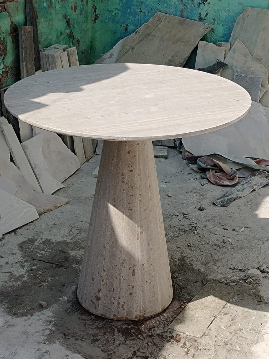 Travertine Coffee & End Table, Travertine Bed side Table, Corner Table, Travertine Plinth, Travertine Cube,Dining tableMatcha Bowl