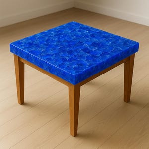 Handmade Lapis Coffee & End Table, Lapis Center Table, Corner Table, Center Table, Sofa Table,Round Coffee Table, 76X76 Cm Squre Table