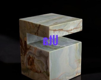 Matcha BowlGreen Onyx Coffee & End Table, Onyx Bed side Table, Corner Table, Onyx Plinth , Onyx Cube Dining table,Accent Table,Green Marble.