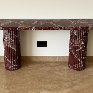 Rosso Lavanto Console Table & Hall Table, Entryway Table,Accent Table,Bed side Table,Corner Table, Onyx Plinth,Rosso Lavanto Cube,Sofa table