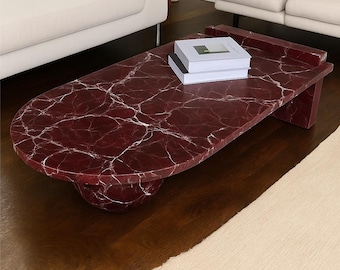 Red Stone Sofa Table, Living Room Coffee Table & Custome Made Table, Dining Table, Corner Table, Handmade Marble Table,Round Table,Squre