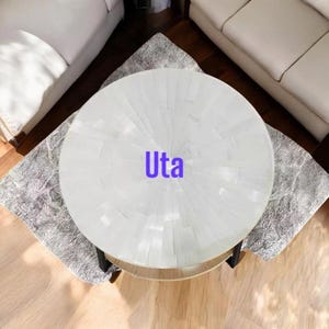 NaturalAmethyst Coffee Table & End Table, Bed side Table, Corner Table,Amethyst Accent Table, Labrodorite Cube,Dining table with wooden Leg.
