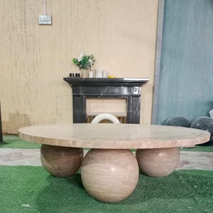 Travertine Coffee & Center Table, Travertine Bed side Table, Corner Table, Travertine Plinth, Travertine Cube,Dining tableMatcha Bowl