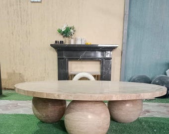 Travertine Coffee & Center Table, Travertine Bed side Table, Corner Table, Travertine Plinth, Travertine Cube,Dining tableMatcha Bowl