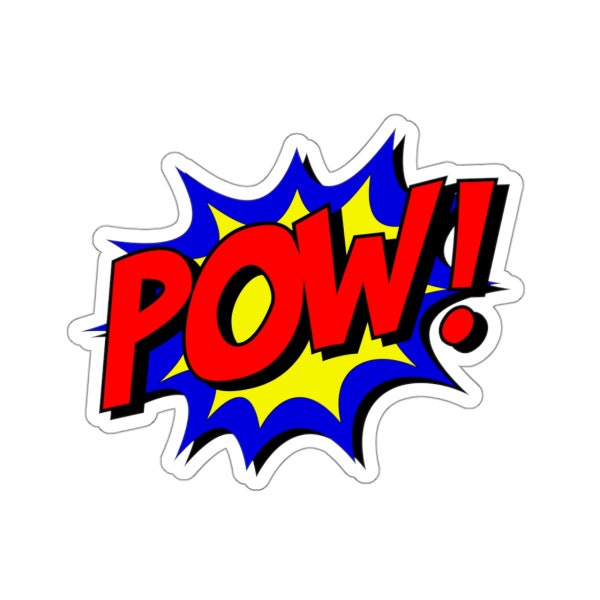 POW! Cartoon Vinyl Sticker - Comic Sound Effect - Car Decal - Comic Sticker - Cartoon Art - Sticker Collection - Gift - Gift Idea