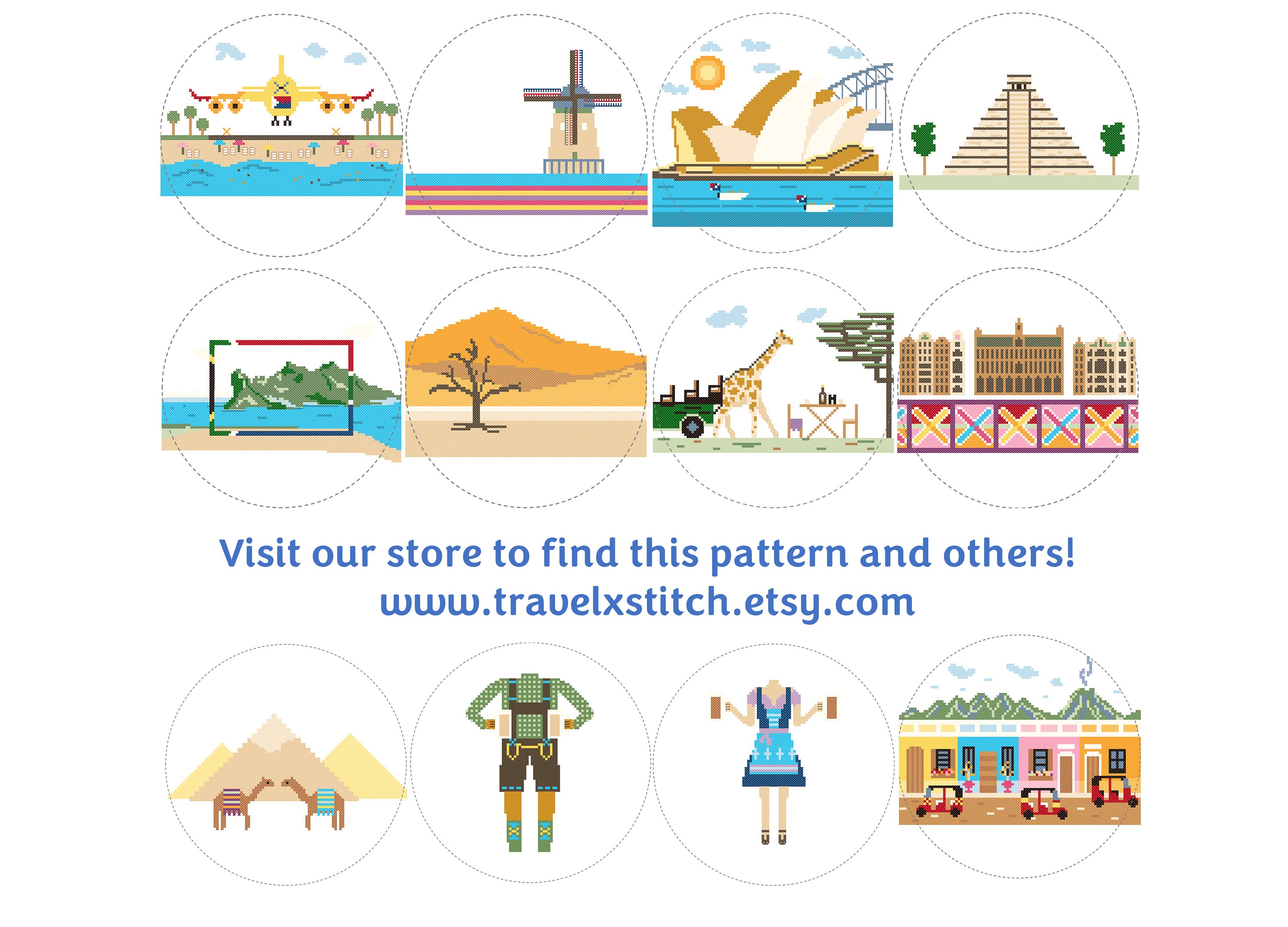 Downloadable PDF Crossstitch Pattern of Minnesota Using Etsy