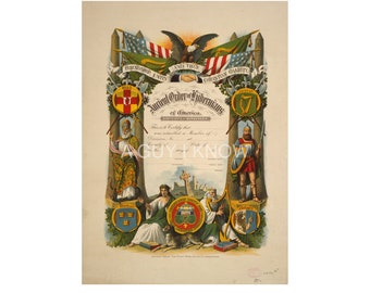 Alter Orden der Hibernianer Historisches Zertifikat, irische Geschenke, irische Wandkunst, druckbare Wandkunst, Geschenke für ihn, Geschenke für sie, Wohndekor