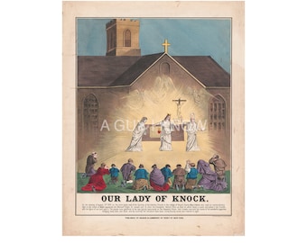 Our Lady of Knock Irische Geschenke, irische Wandkunst, druckbare Wandkunst, Geschenke für ihn, Geschenke für sie, Wohnkultur