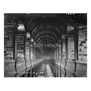 Trinity College Dublin Library, Irish Gifts, Irish Wall Art, Printable Wall Art, Gifts for Him, Gifts for Her, Home Decor