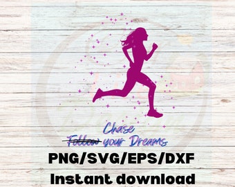 Chase Your Dreams Image Download png, svg, eps, dxf. Ignite Your Passion and Creativity with Our Inspirational "Chase Your Dreams" Design