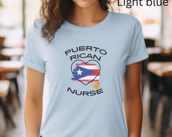 Puerto Rican Nurse Shirt Spanish Nurse Nurse Appreciation Shirt Puerto Rico Shirt Puerto Rican Flag Shirt Boricua Nurse Gift for Nurse