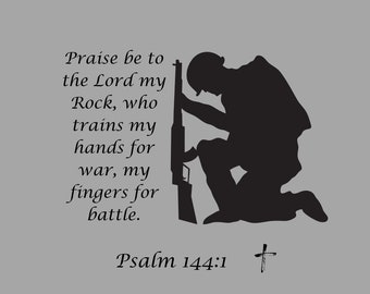 Military faith tee with biblical verse. Inspirational Soldier Shirt, Christian Army Apparel, Kneeling Soldier, Christian Faith Shirt
