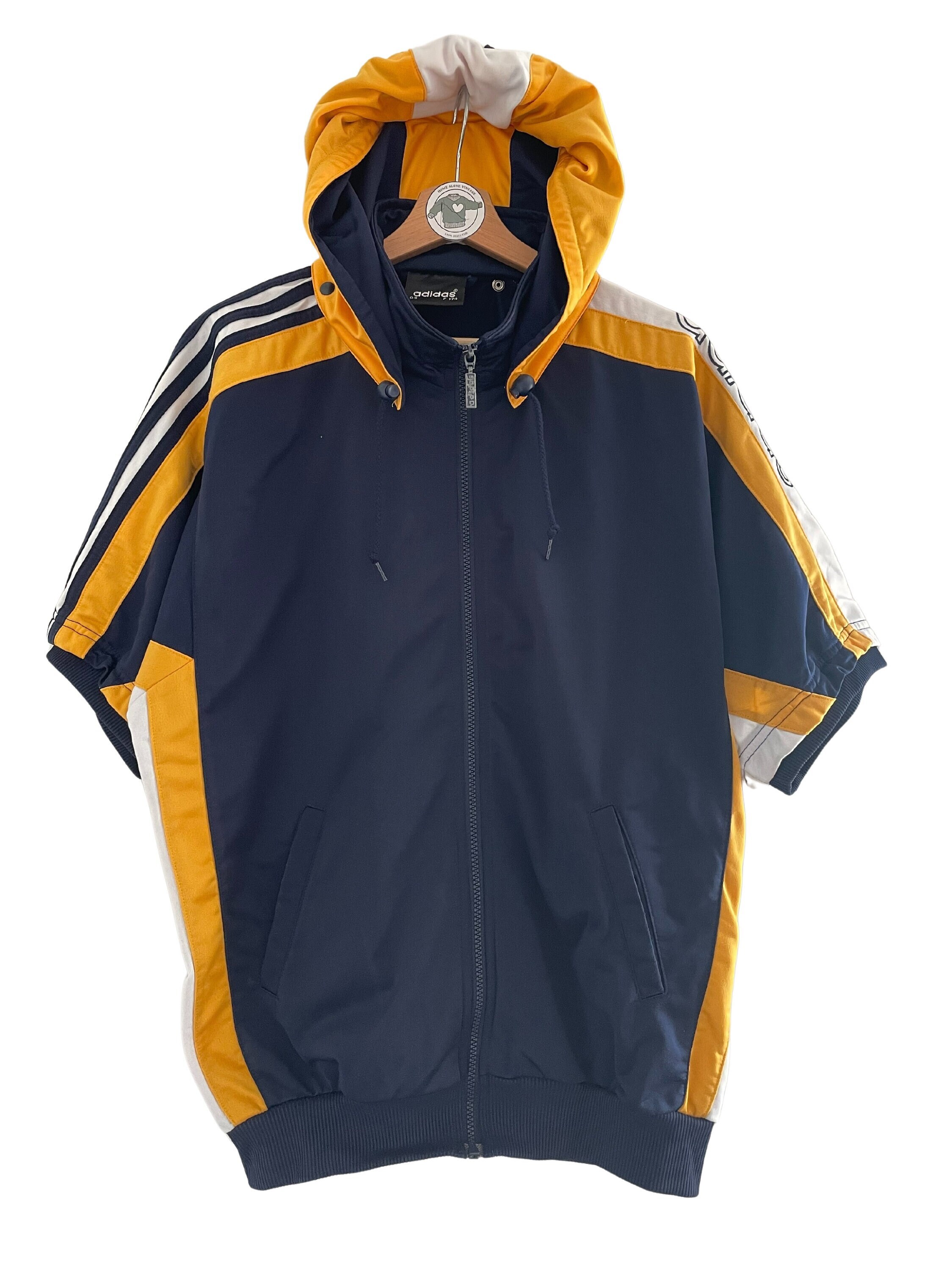 Adidas Vintage Track Jacket Size M - L (D5) Full-zip Short-sleeved 