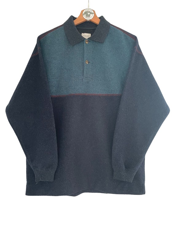 Benetton, United Colors of Benetton Vintage Strickpullover Gr. M Strick Pullover Sweatshirt 90s 80s Colorblock Unikat Made in Italy Lana Wolle Winter