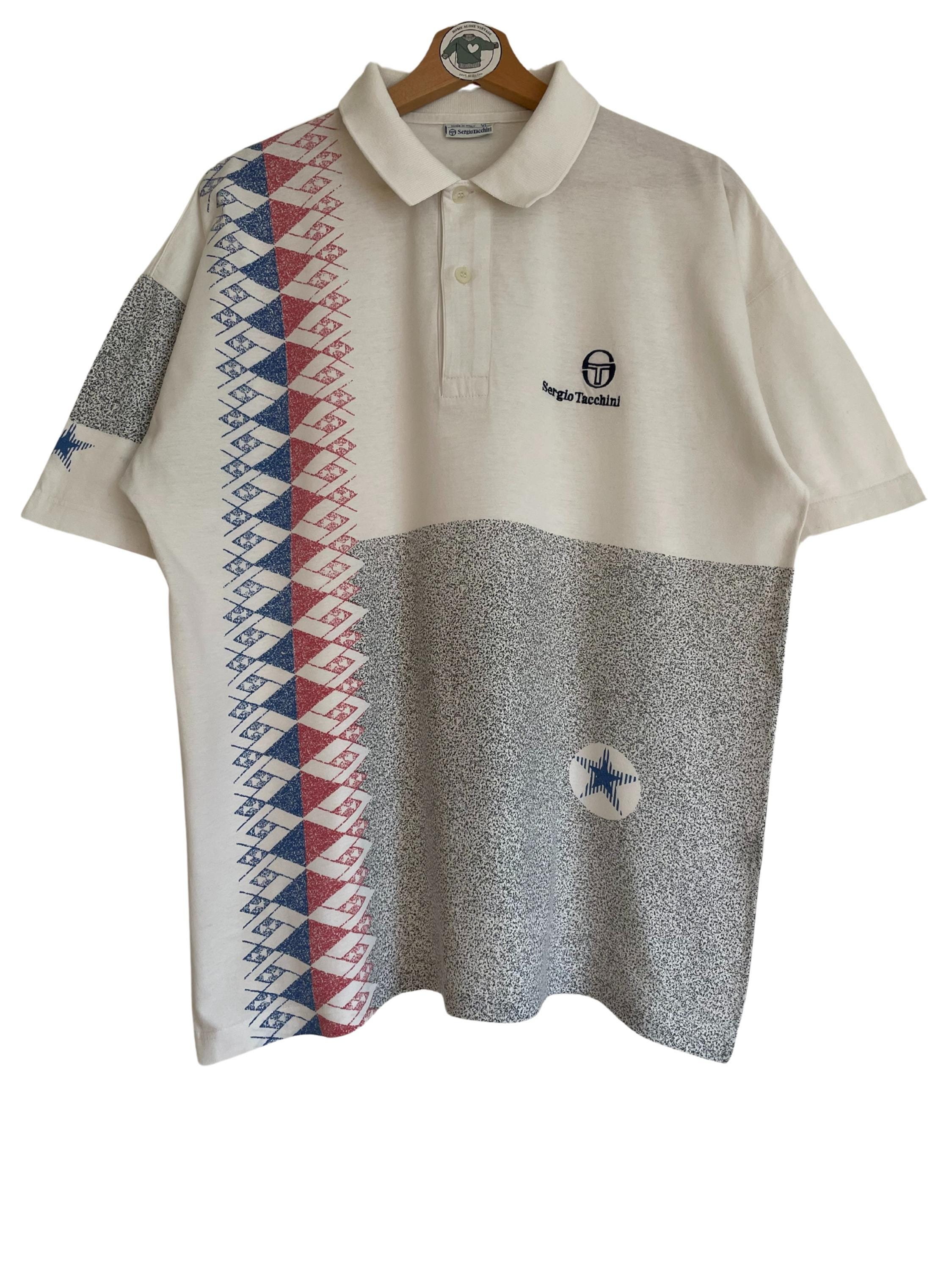 Sergio Tacchini Vintage Polo T-shirt Size M L (52) Polo