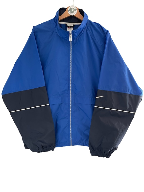 Nike Vintage Regenjacke L blau dunkelblau Windbreaker 90er 90s
