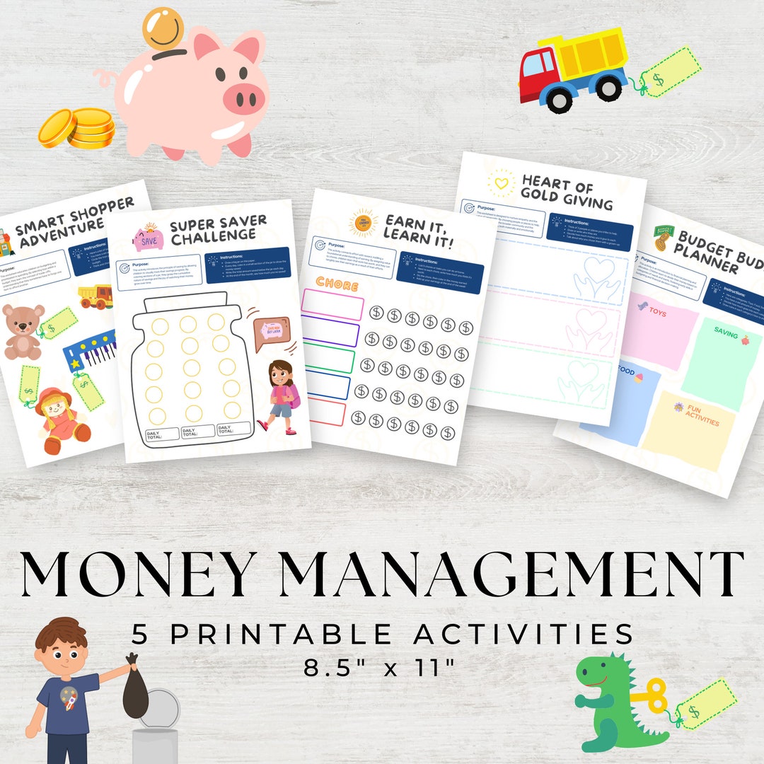 Money Management Activity Sheets Fun Printable Worksheets Kids Money Management Activity Sheets Fun Printable Worksheets Kids