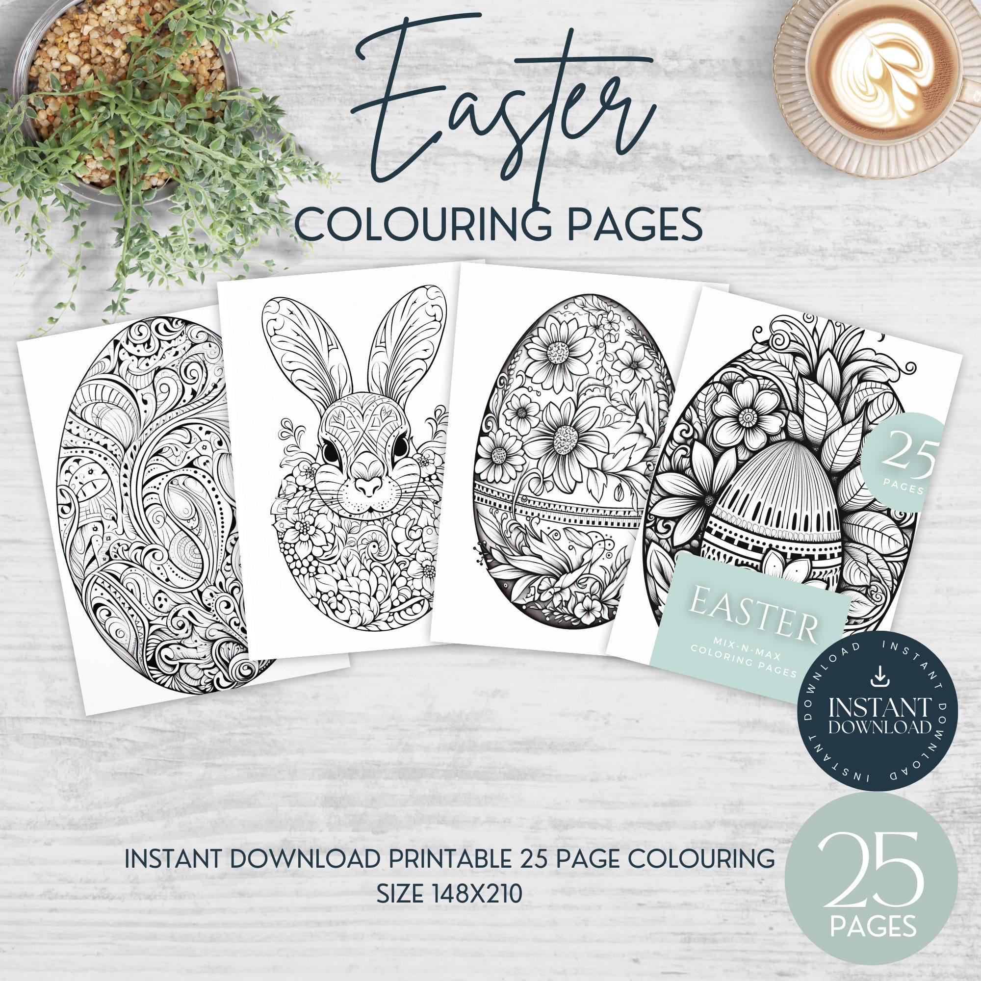 easter-mindfulness-colouring-pages-for-adults-25-sheets-spring-activity-mindfulness-activity-printable-gift-instant-download-etsy