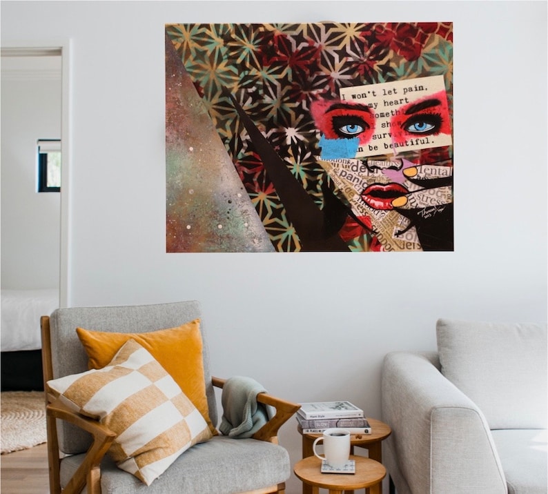 Surviving Mental Illness' Unframed 16x20 Original Acrylic Painting