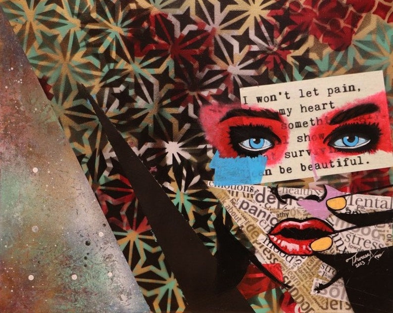 Surviving Mental Illness' Unframed 16x20 Original Acrylic Painting