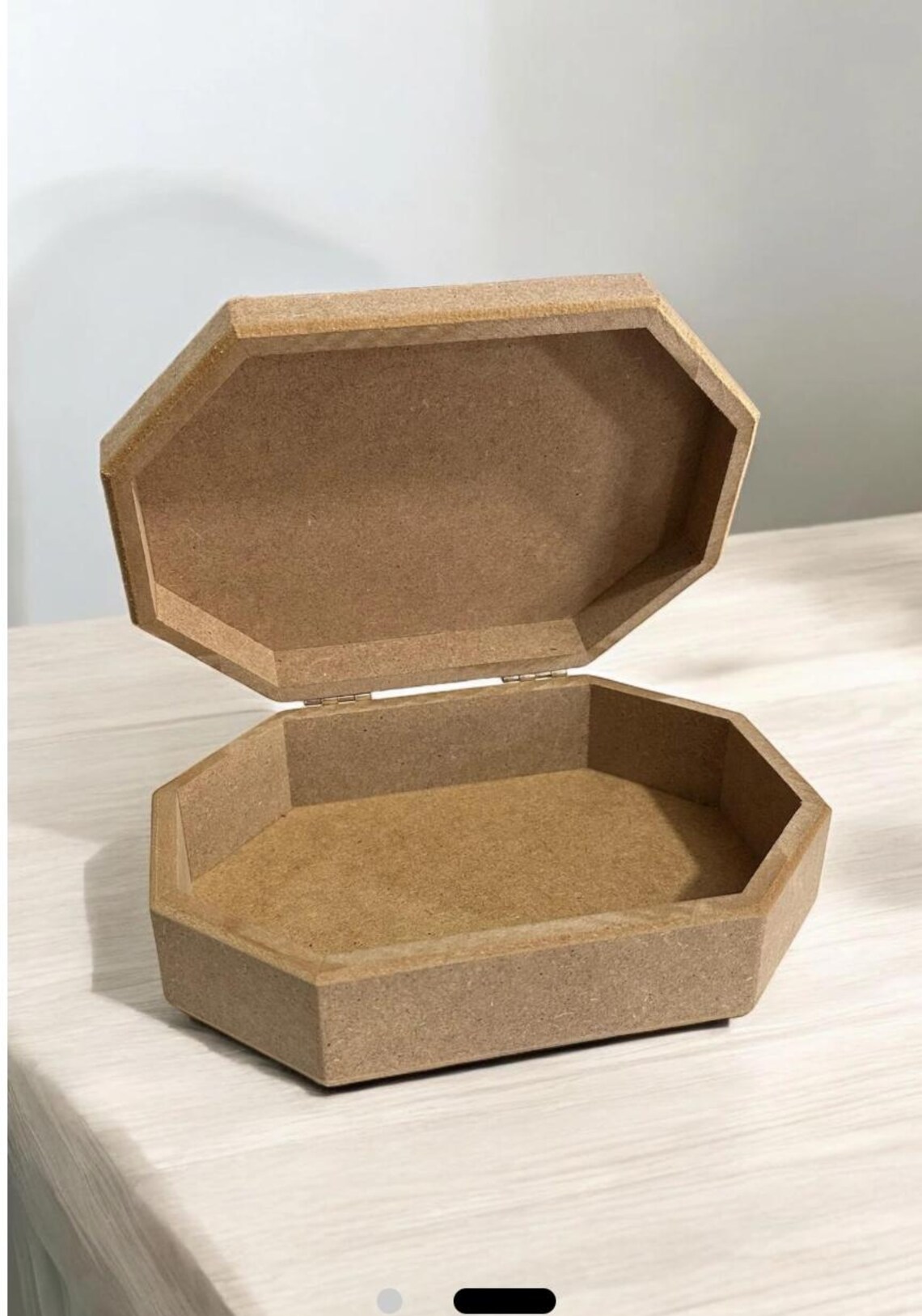 Handmade Raw Wood Octagon Box - 21x14 Cm Storage Container - Etsy