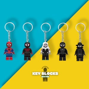 Keychain Gift Mini Figure, Spider man, Gwen Stacy, Miles Morales