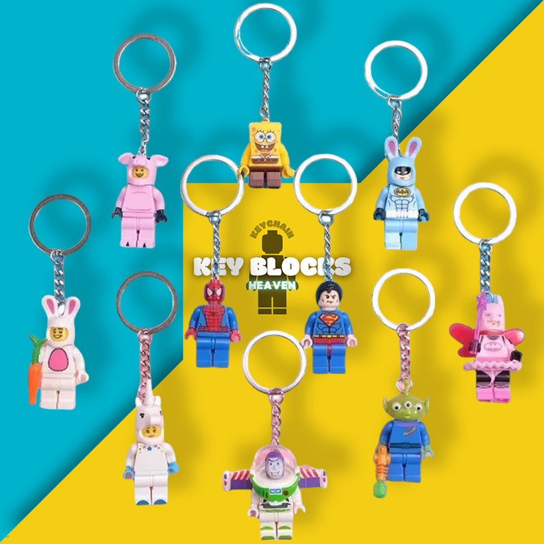 Keychain Gift Mini Figure, Batman, Spider-man, Captain America, Iron