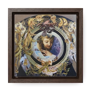 ANGEL OF GENTLENESS. “Angel of gentleness”. A fine art print from Coryn in a square canvas frame.