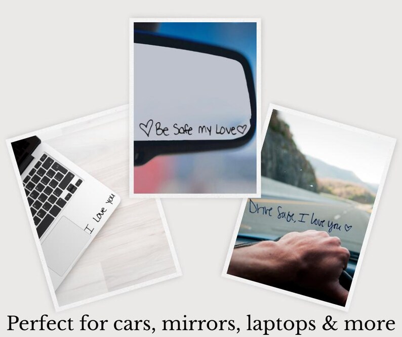 Handwrite On Car Window Customized Handwritten Vinyl Sticker | Your Handwriting Decal ...