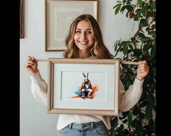 Skater Bunny T-Shirt Design l Svg & Png Transparent Images  l Digital Downloads