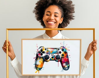 Game Controller T-Shirt Design l Png Svg Transparent Images l Digital Downloads